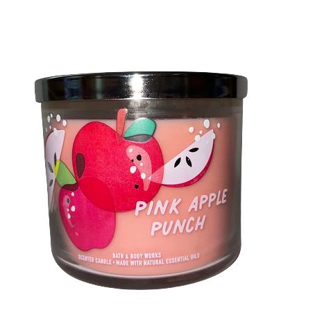 Bath & Body Works Pink Apple Punch 3 Wick Candle